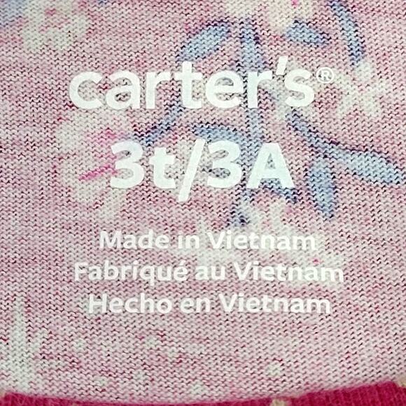 Girls‎ Carter's Floral Jersey Tutu Dress Toddler 3T - Picture 7 of 8